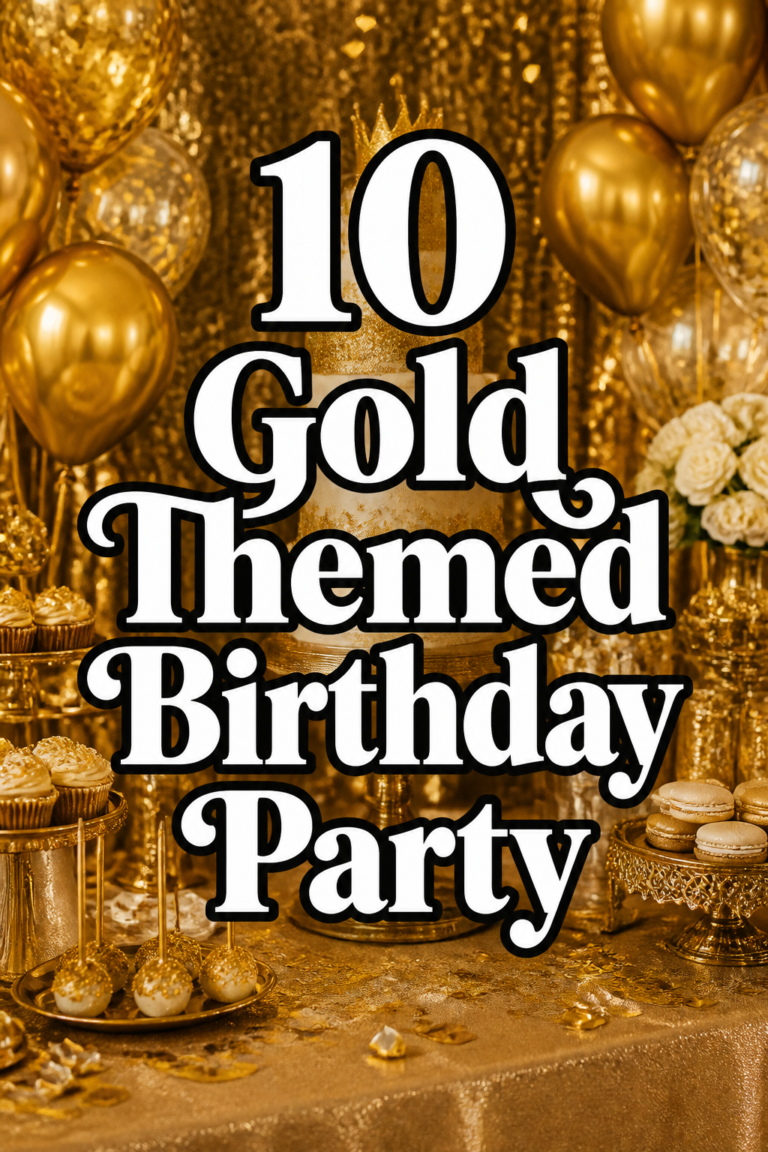✨ 10 Gold Themed Birthday Party