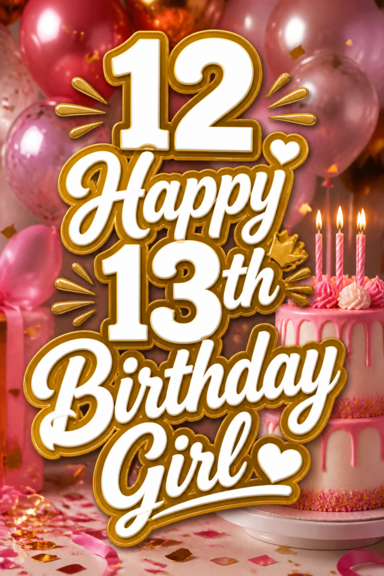 ✨ 12 Happy 13th Birthday Girl