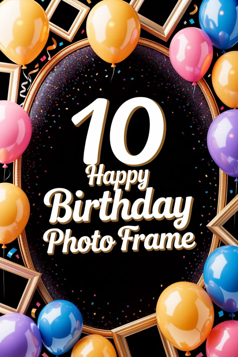 🎉 10 Happy Birthday Photo Frame