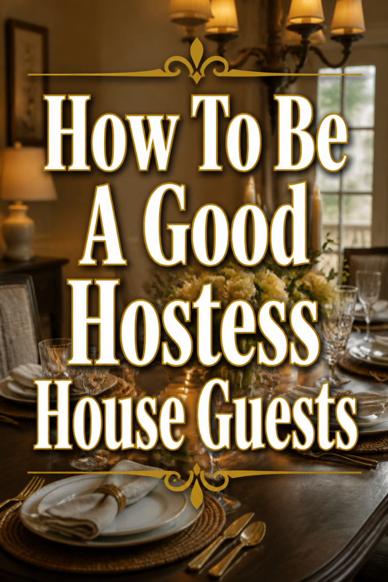🎉 How To Be A Good Hostess House Guests