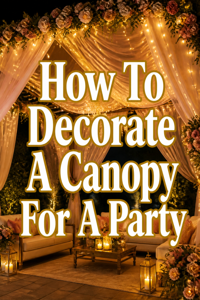 ✨ How To Decorate A Canopy For A Party