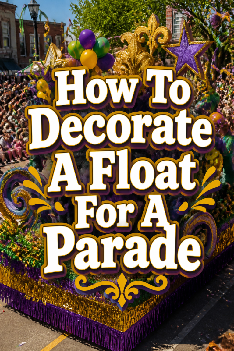 ✨ How To Decorate A Float For A Parade