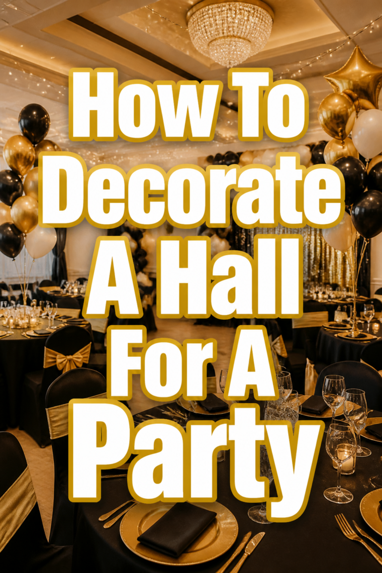 🎉 How To Decorate A Hall For A Party