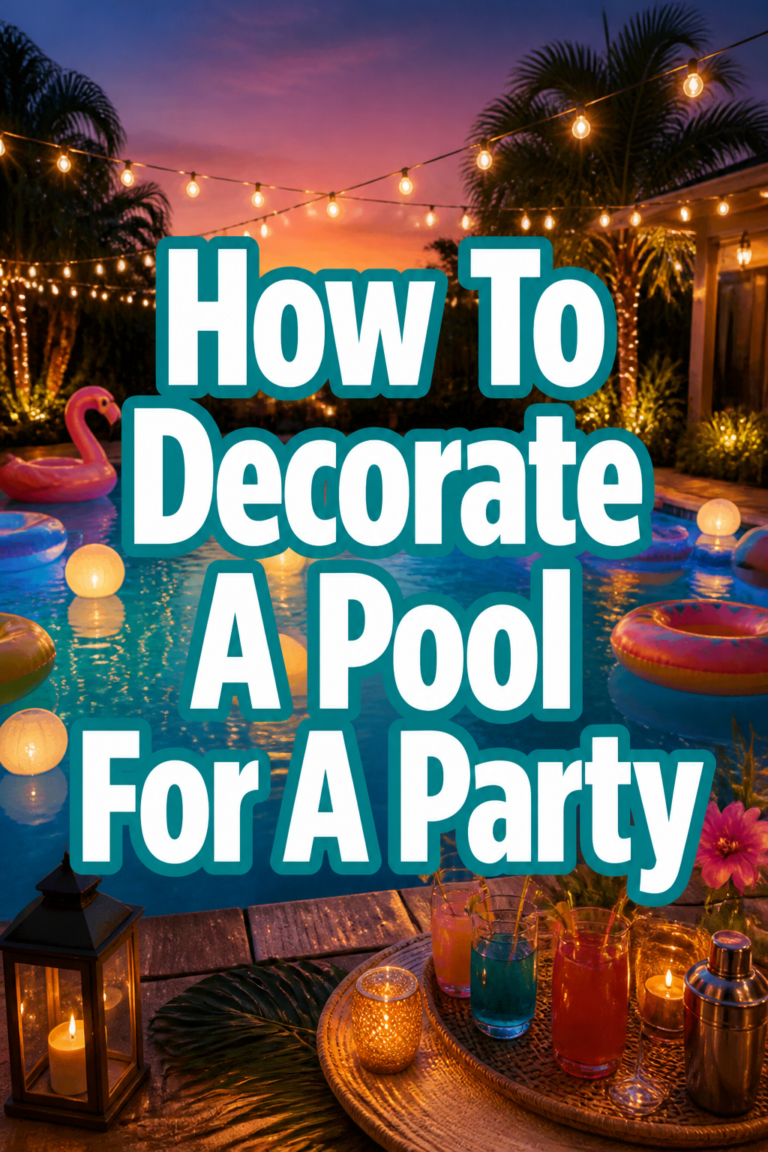 ✨ How To Decorate A Pool For A Party