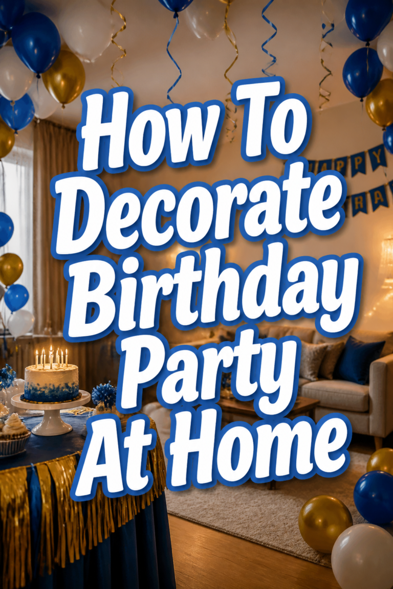 🥳 How To Decorate Birthday Party At Home