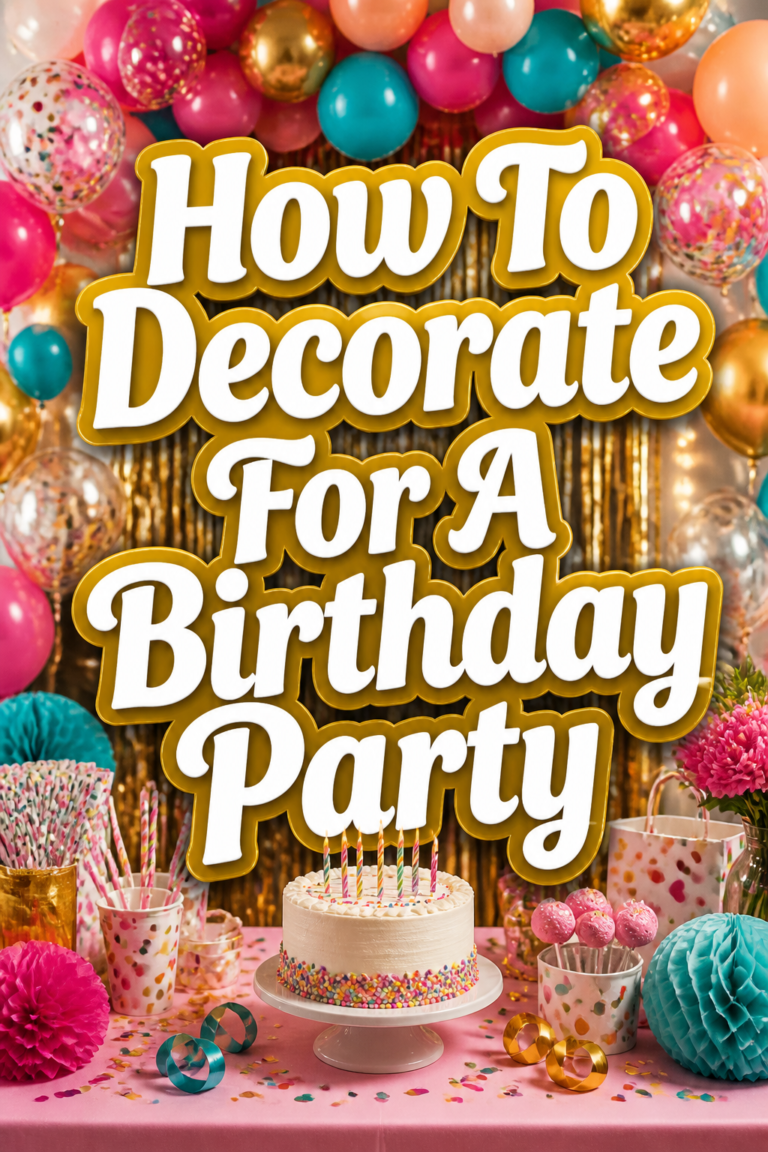 🥳 How To Decorate For A Birthday Party