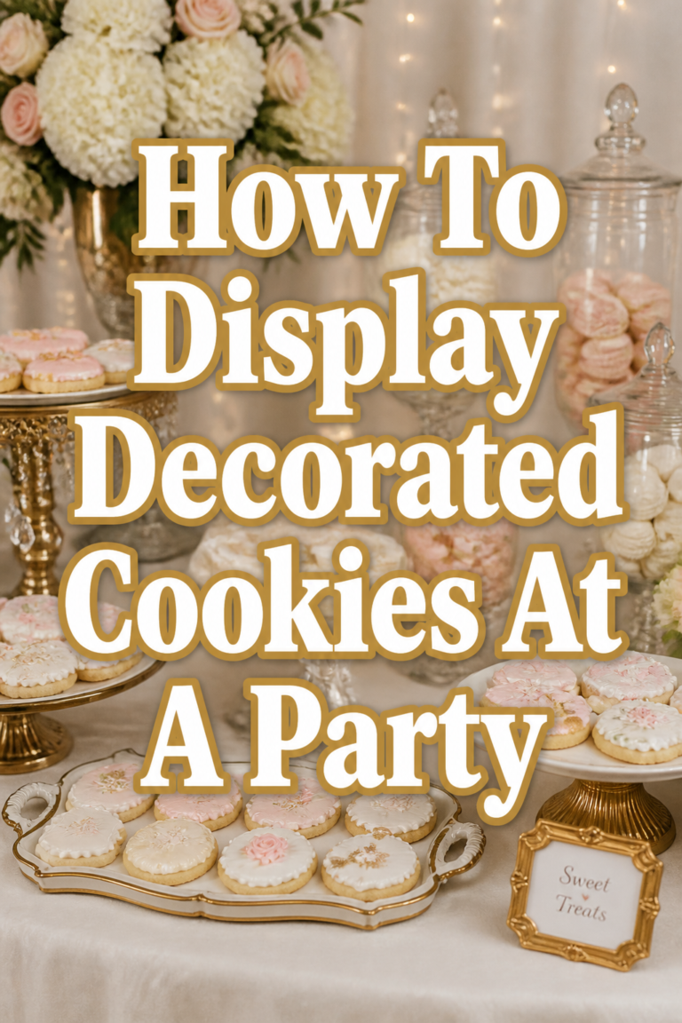 🍪 How To Display Decorated Cookies At A Party