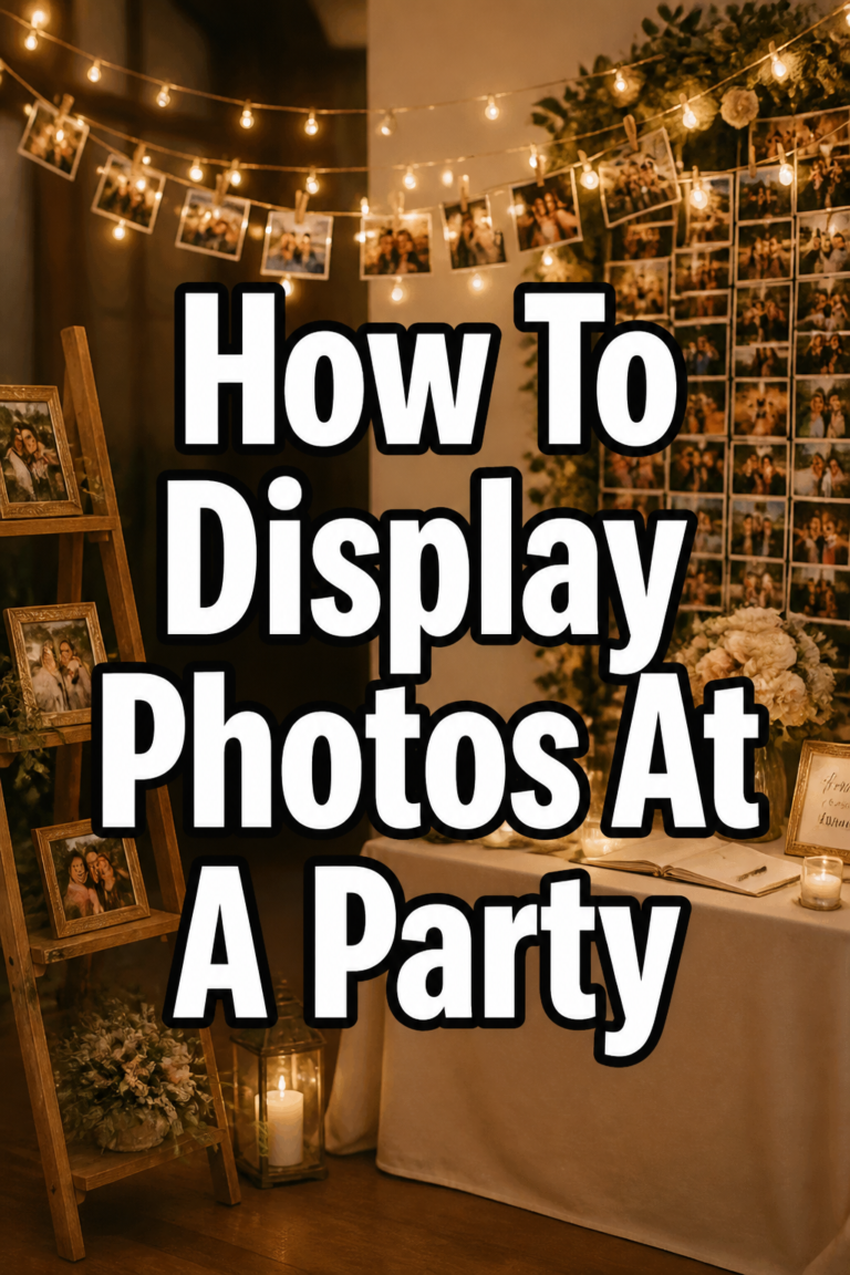 📸 How To Display Photos At A Party