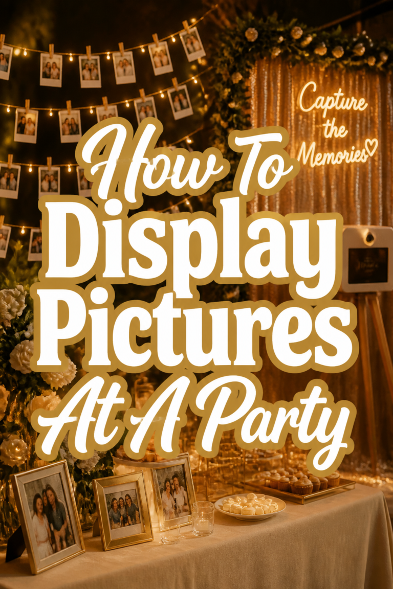 📸 How To Display Pictures At A Party