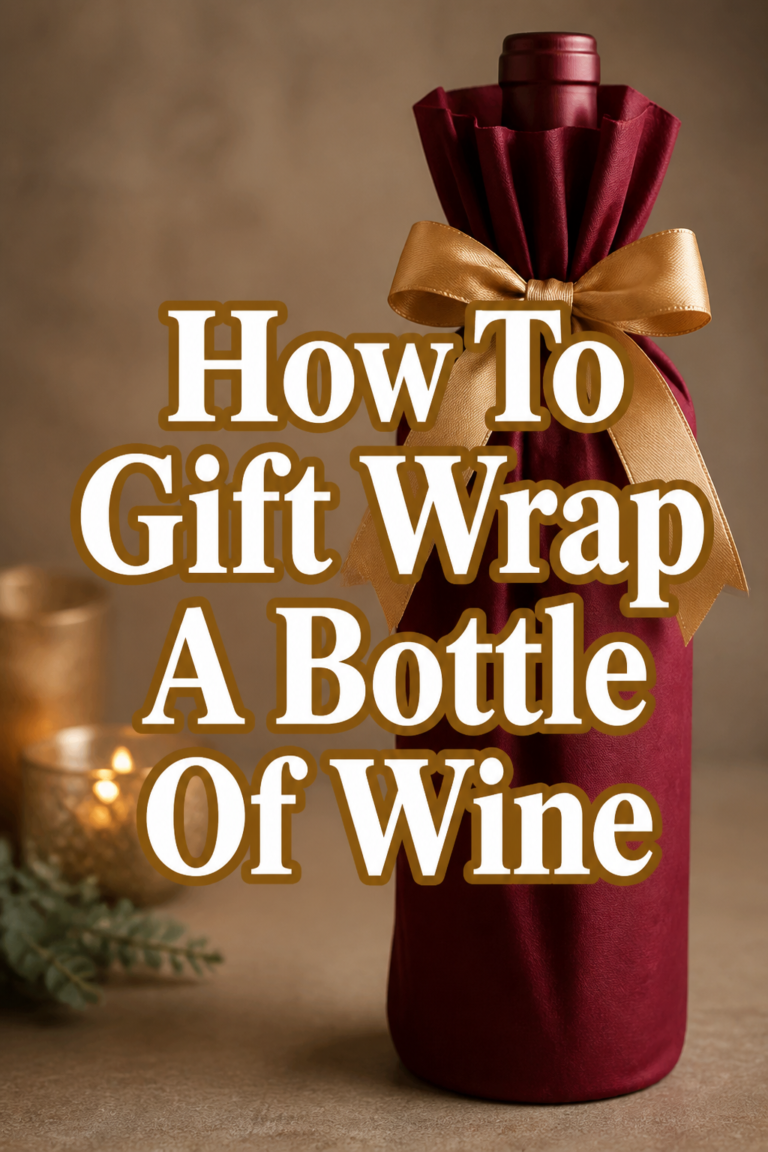 🍷 How To Gift Wrap A Bottle Of Wine