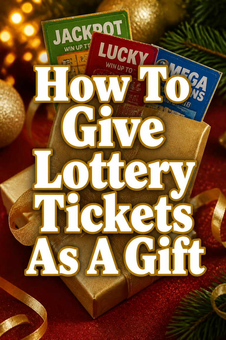 🎉 How To Give Lottery Tickets As A Gift