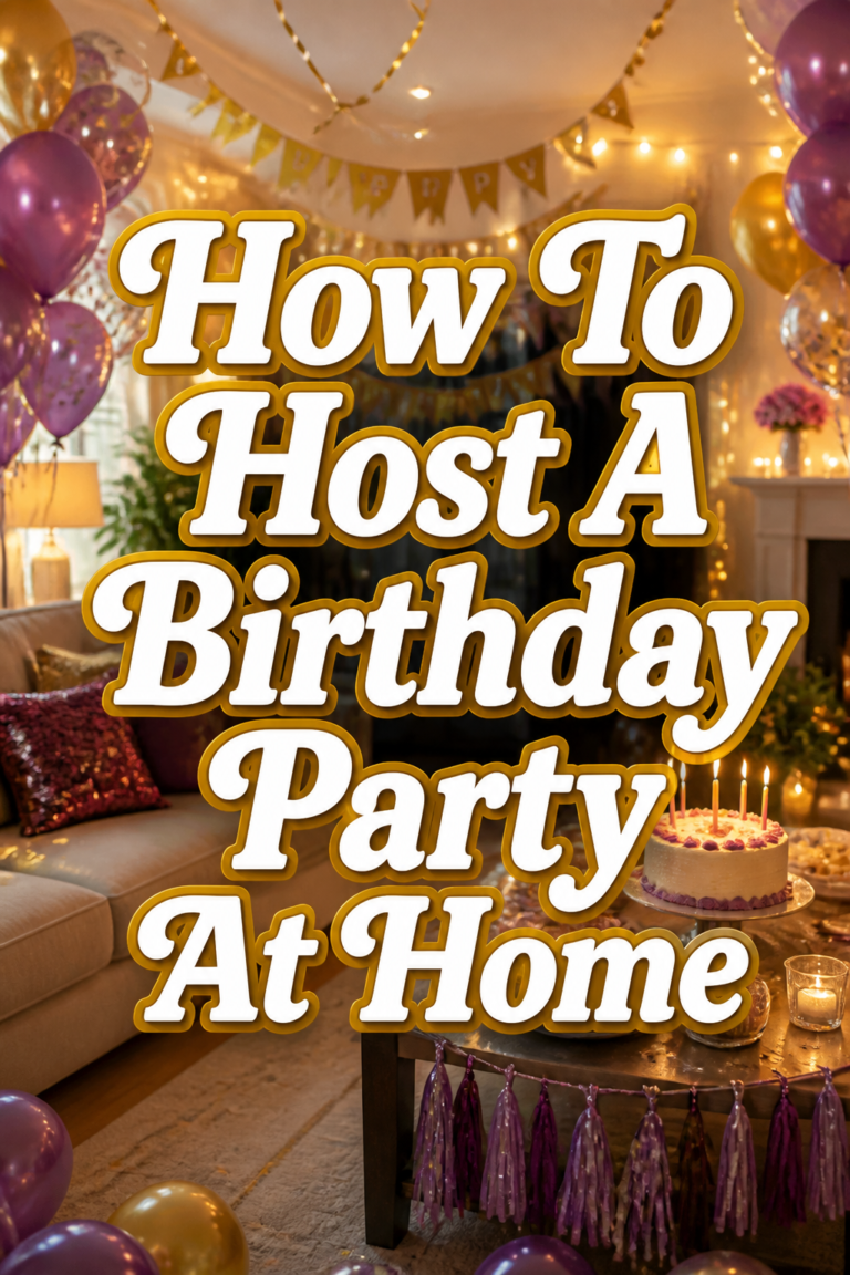 🎉 How To Host A Birthday Party At Home