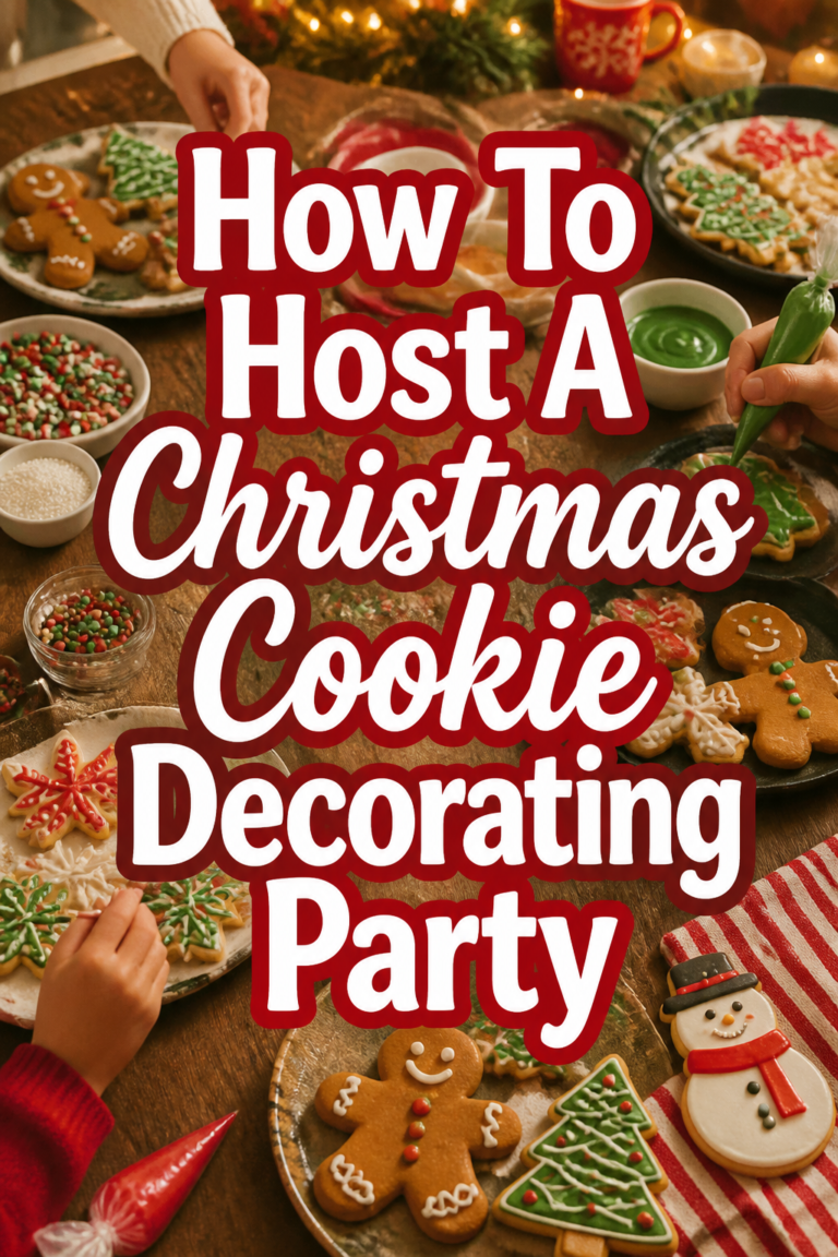 🎄 How To Host A Christmas Cookie Decorating Party