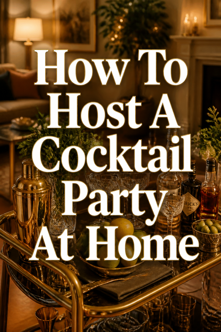 🥂 How To Host A Cocktail Party At Home