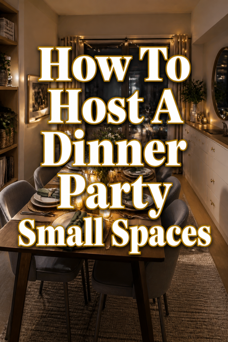 ✨ How To Host A Dinner Party Small Spaces