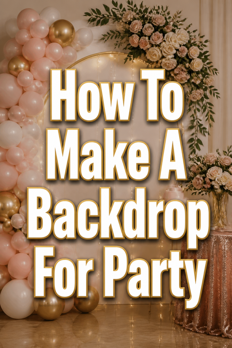 ✨ How To Make A Backdrop For Party
