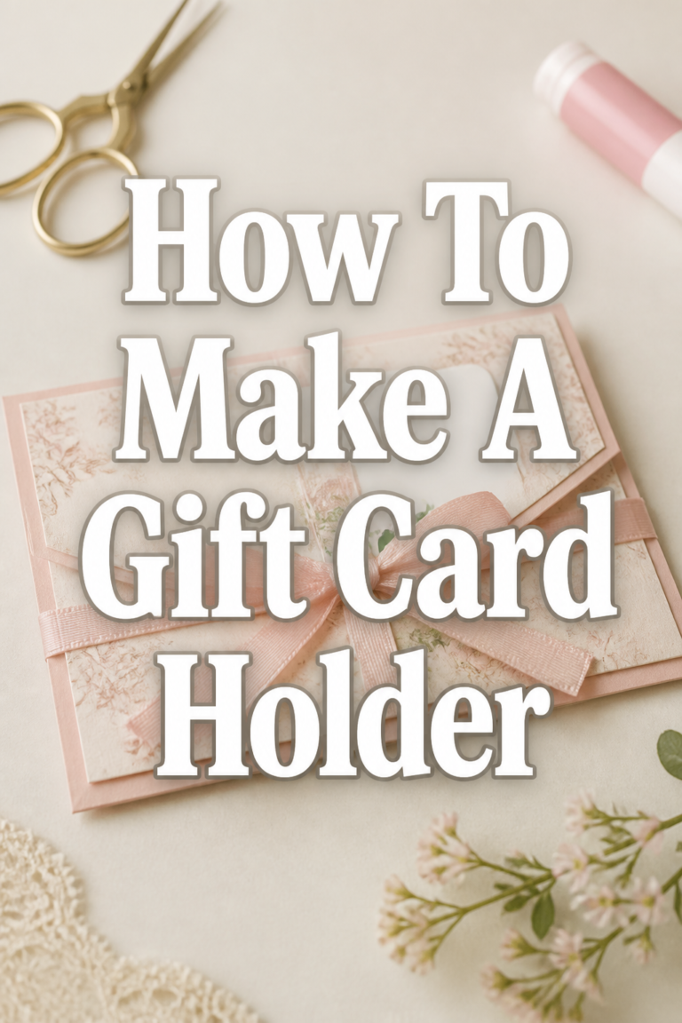🎁 How To Make A Gift Card Holder