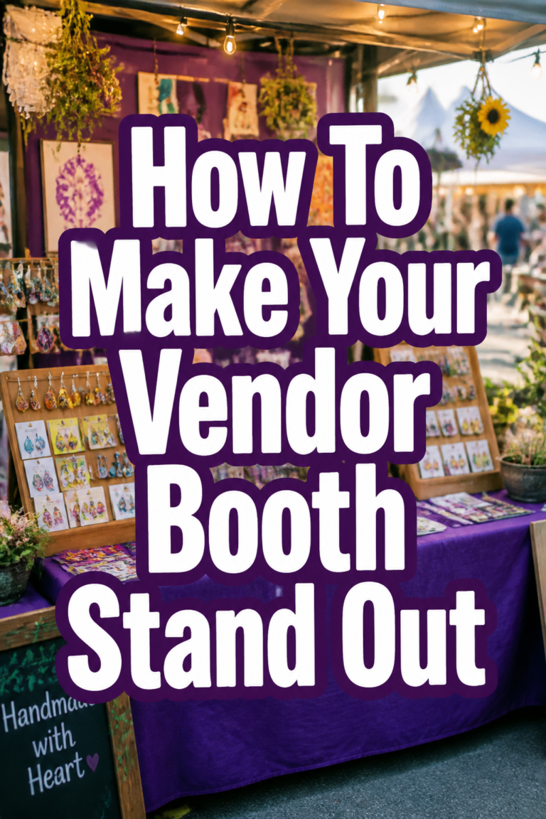 🎨 How To Make Your Vendor Booth Stand Out