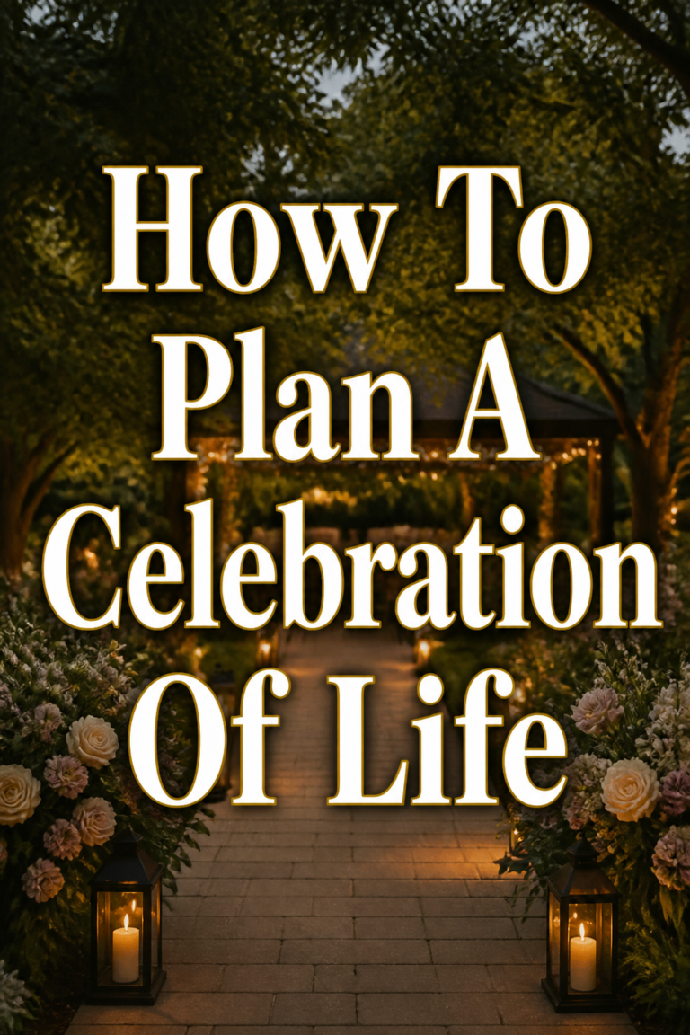 🎁 How To Plan A Celebration Of Life