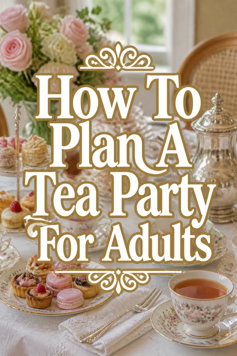 ☕ How To Plan A Tea Party For Adults