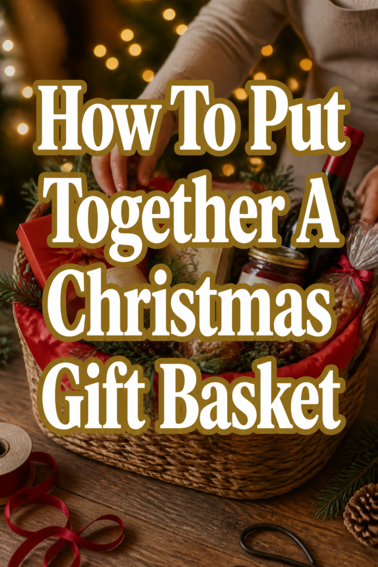 🎄 How To Put Together A Christmas Gift Basket