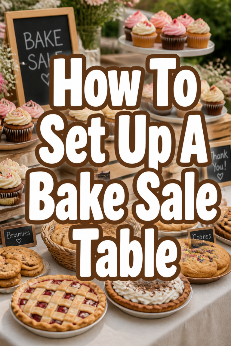 🧁 How To Set Up A Bake Sale Table