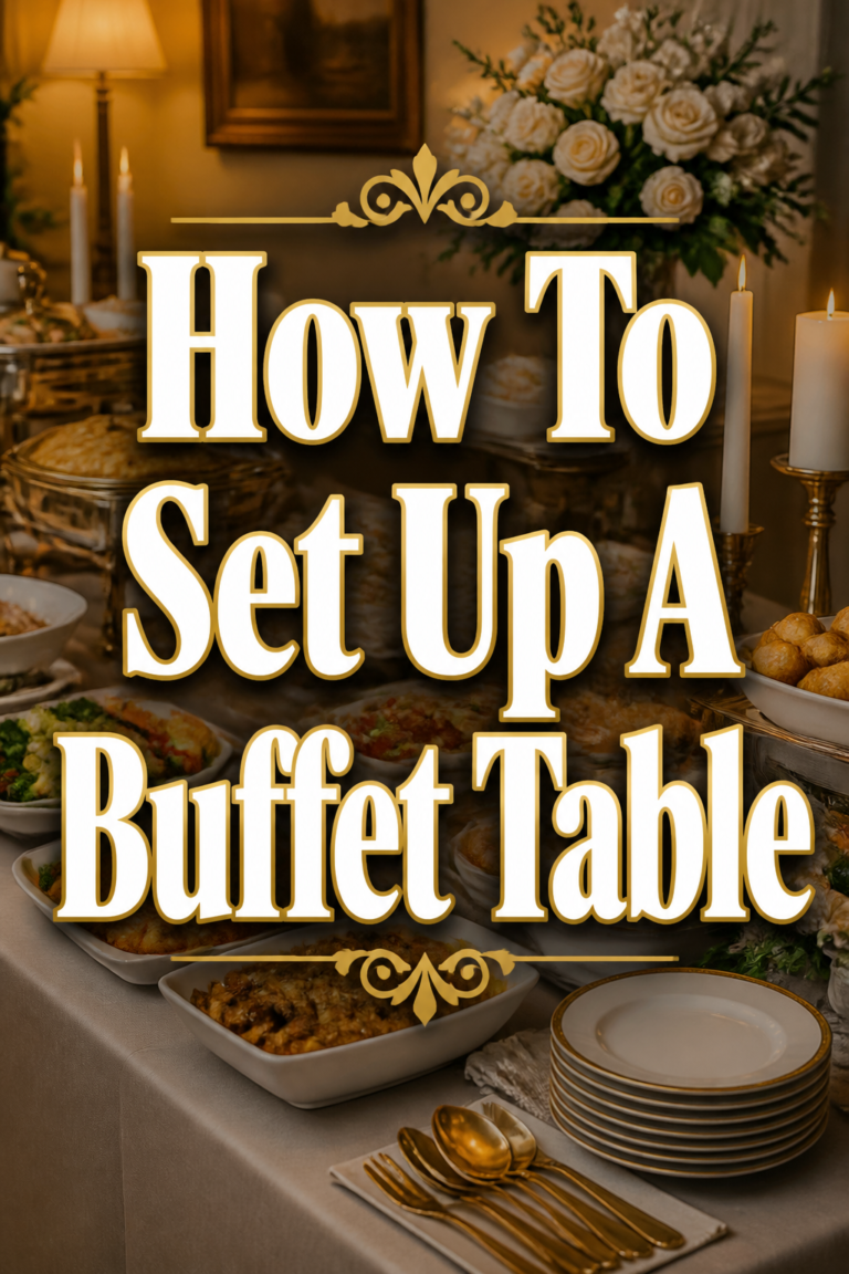 ✨ How To Set Up A Buffet Table