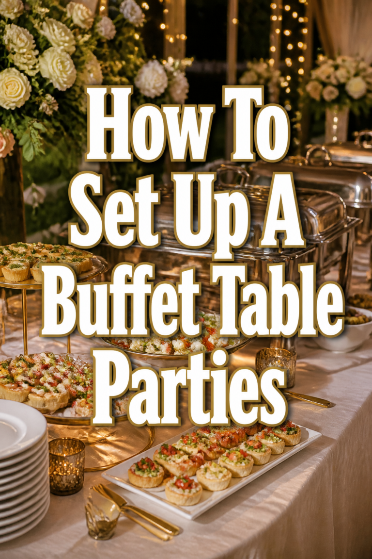 🍽️ How To Set Up A Buffet Table Parties