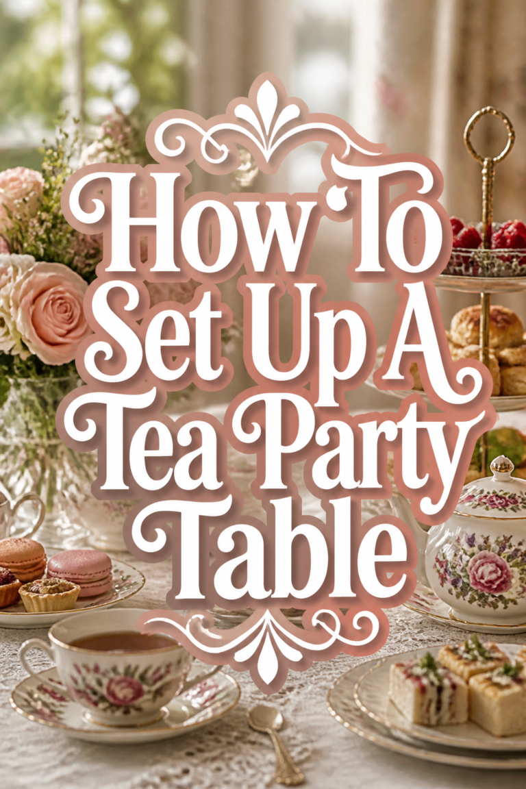 ☕ How To Set Up A Tea Party Table