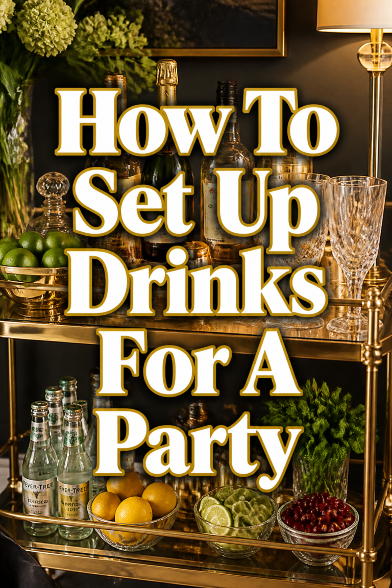 🥂 How To Set Up Drinks For A Party
