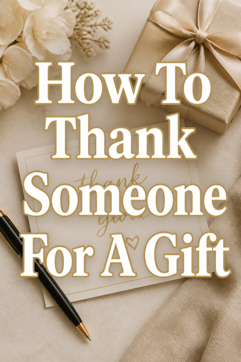 💌 How To Thank Someone For A Gift
