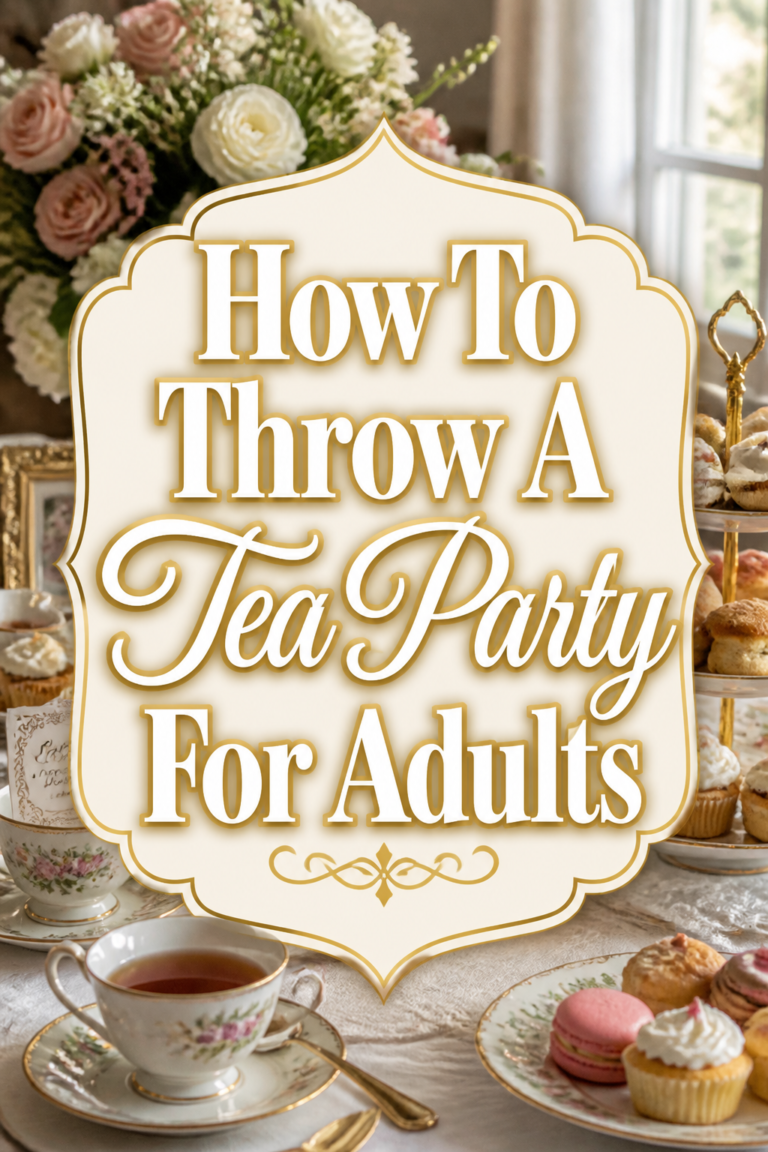 ☕ How To Throw A Tea Party For Adults