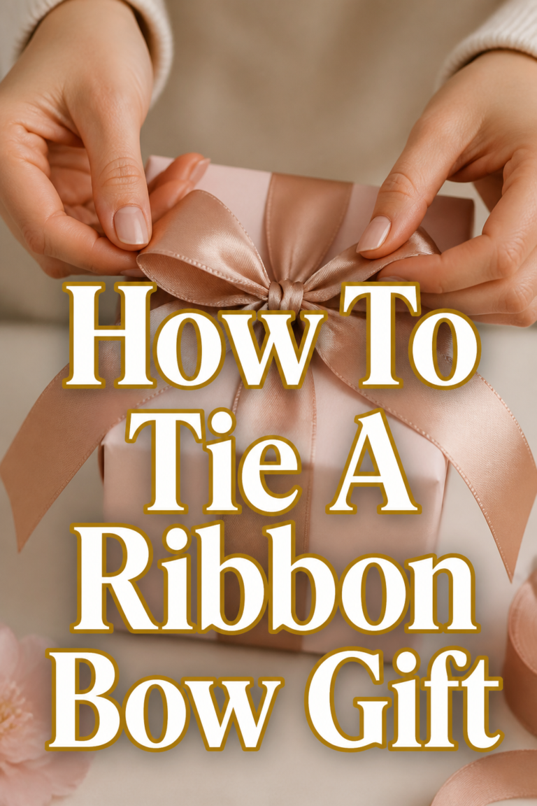 🎁 How To Tie A Ribbon Bow Gift