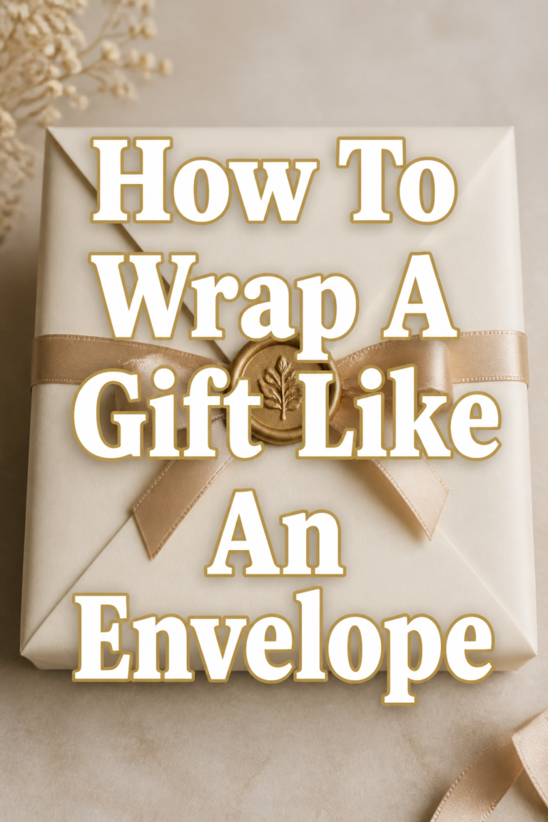💌 How To Wrap A Gift Like An Envelope