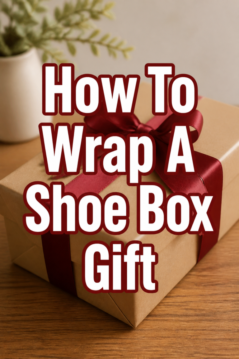 🎁 How To Wrap A Shoe Box Gift