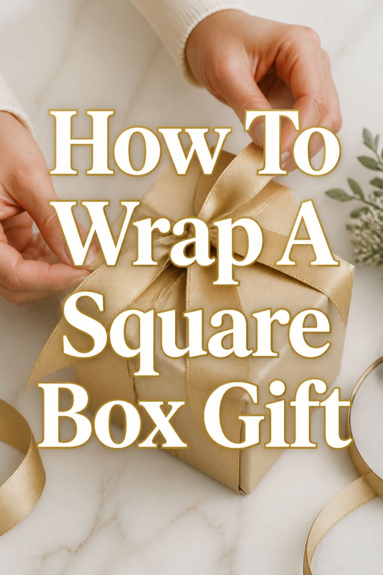 🎁 How To Wrap A Square Box Gift