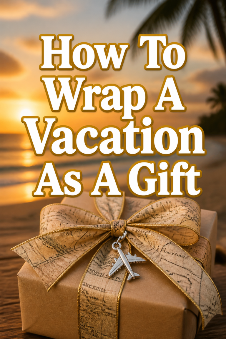✈️ How To Wrap A Vacation As A Gift