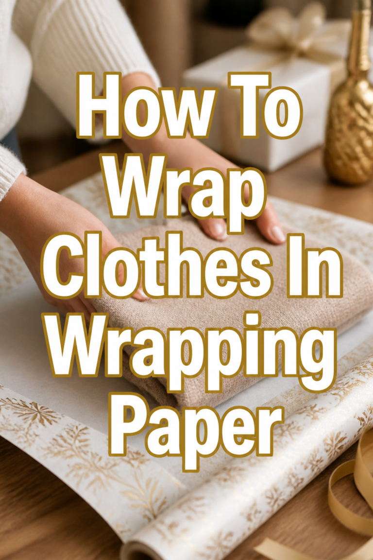 ✨ How To Wrap Clothes In Wrapping Paper