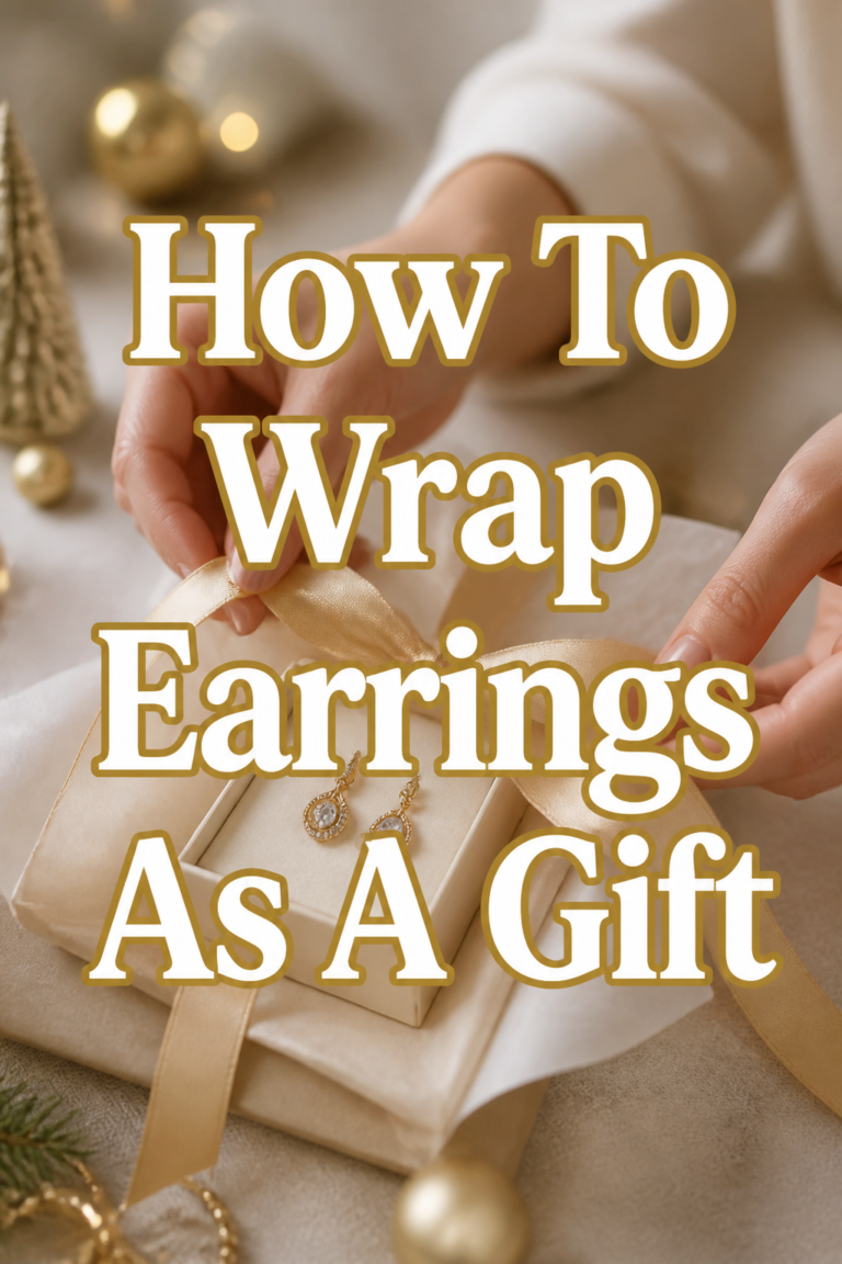 🎁 How To Wrap Earrings As A Gift