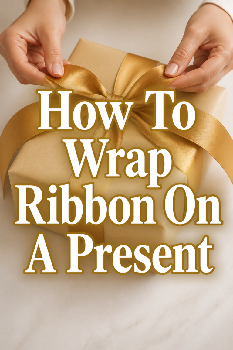 🎀 How To Wrap Ribbon On A Present