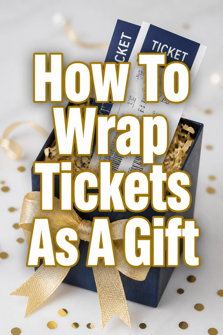 🎉 How To Wrap Tickets As A Gift