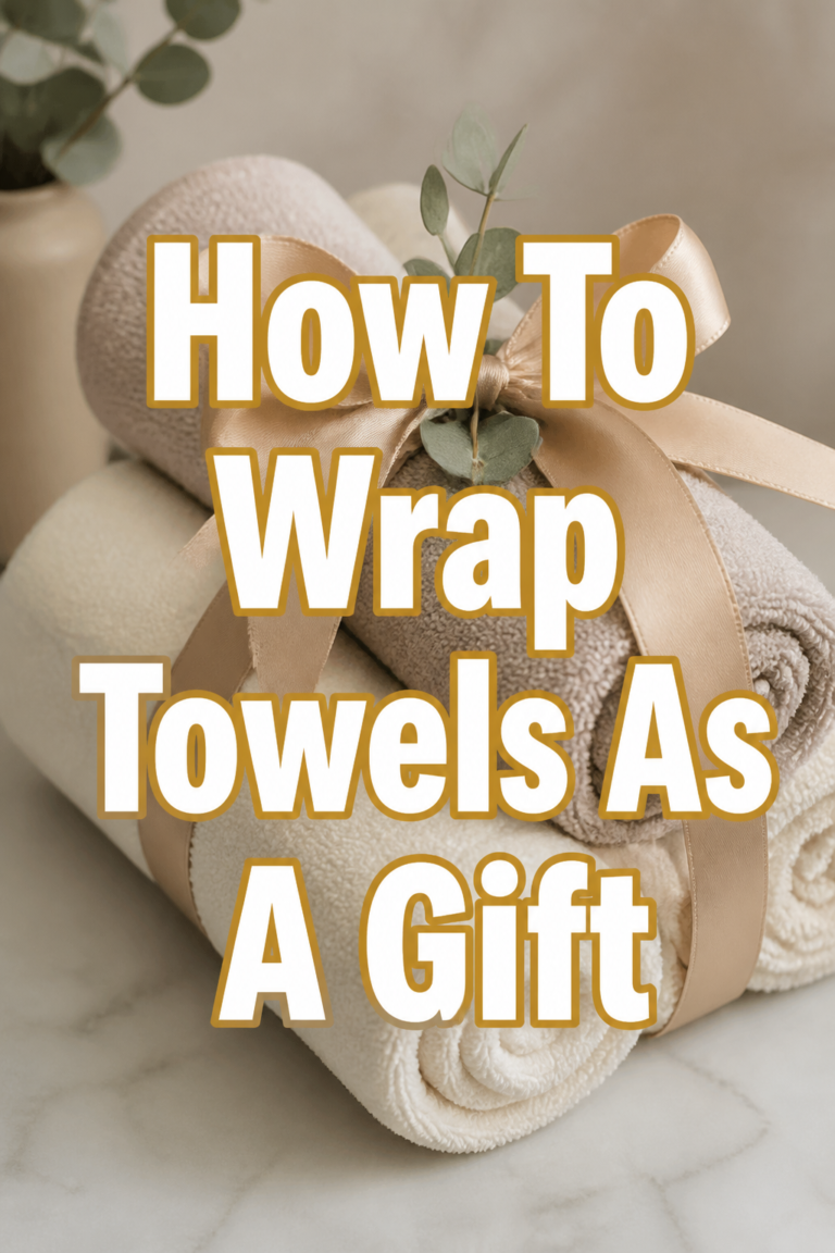 ✨ How To Wrap Towels As A Gift