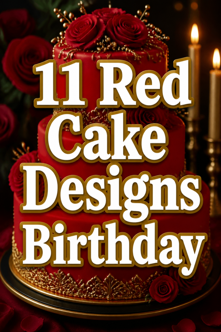 🎂 11 Red Cake Designs Birthday